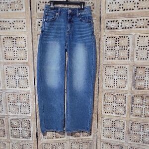 Quince Women's Barrel Leg Blue Jeans 26